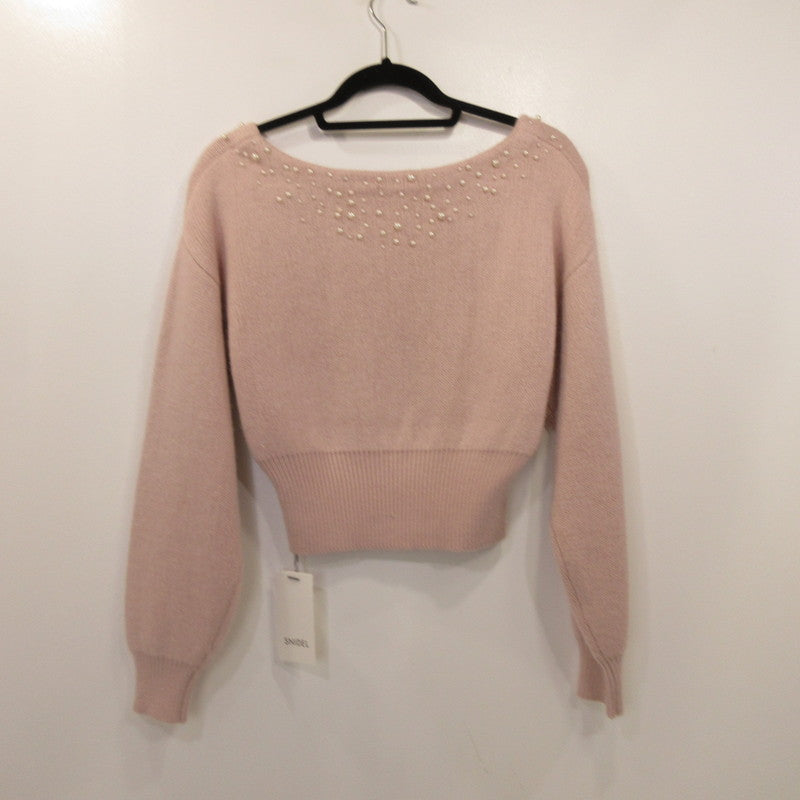 【中古】snidel | スナイデル パールニットプルオーバー セーター SWNT245200 ｻｲｽﾞ:F ピンク