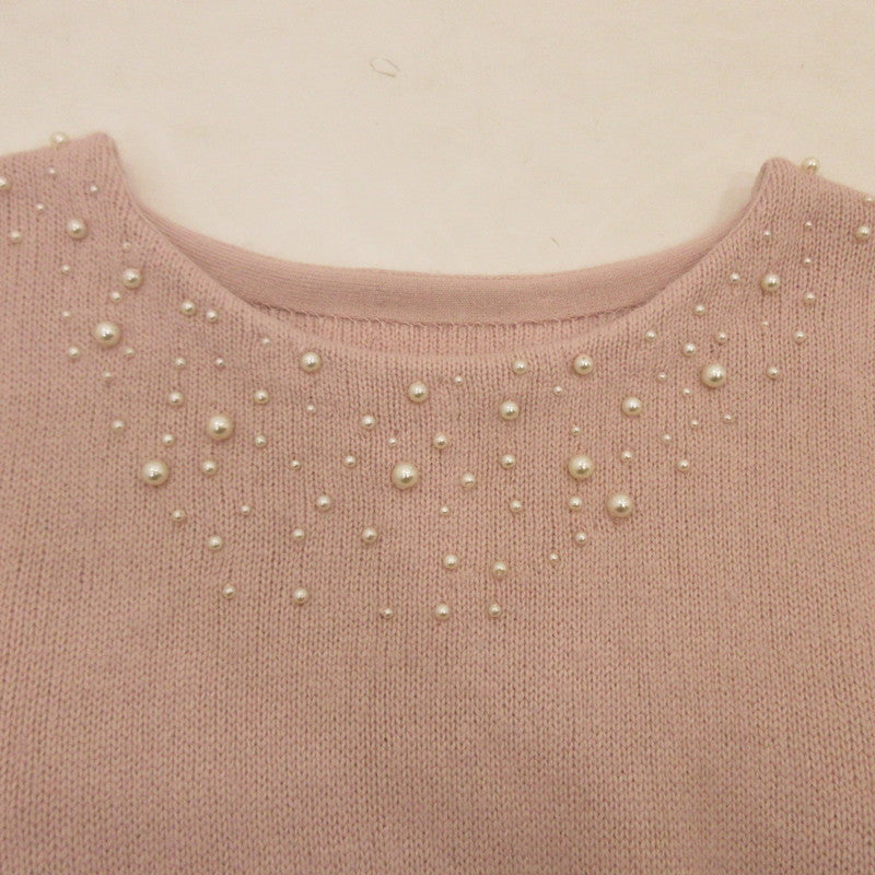 【中古】snidel | スナイデル パールニットプルオーバー セーター SWNT245200 ｻｲｽﾞ:F ピンク