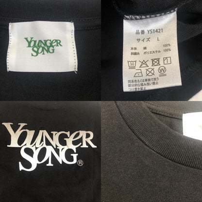 【中古】youngersong | ヤンガーソング Gradation universal logo special pack セットアップ YS1421 ブラック サイズ：L