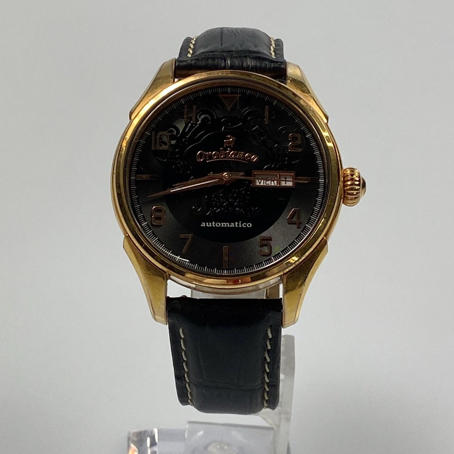 【中古】Orobianco | オロビアンコ TIME-ORA Rotomatiko 腕時計 OR-0031 日差+20秒 ゴールド