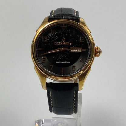 【中古】Orobianco | オロビアンコ TIME-ORA Rotomatiko 腕時計 OR-0031 日差+20秒 ゴールド