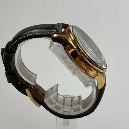【中古】Orobianco | オロビアンコ TIME-ORA Rotomatiko 腕時計 OR-0031 日差+20秒 ゴールド