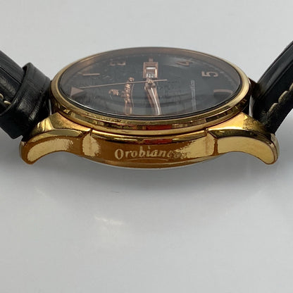 【中古】Orobianco | オロビアンコ TIME-ORA Rotomatiko 腕時計 OR-0031 日差+20秒 ゴールド