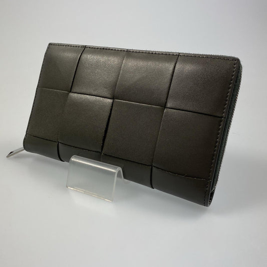 【中古】BOTTEGA VENETA | ボッテガヴェネタ カセットジップアラウンドウォレット 長財布 814649