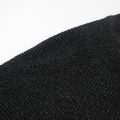 【中古】crepuscule | クレプスキュール Moss Stitch V P/O ニット 2403-001 ブラック