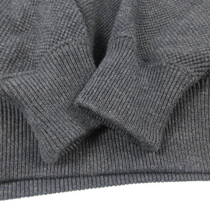 【中古】crepuscule | クレプスキュール Moss Stitch V P/O ニット 2403-001 ブラック