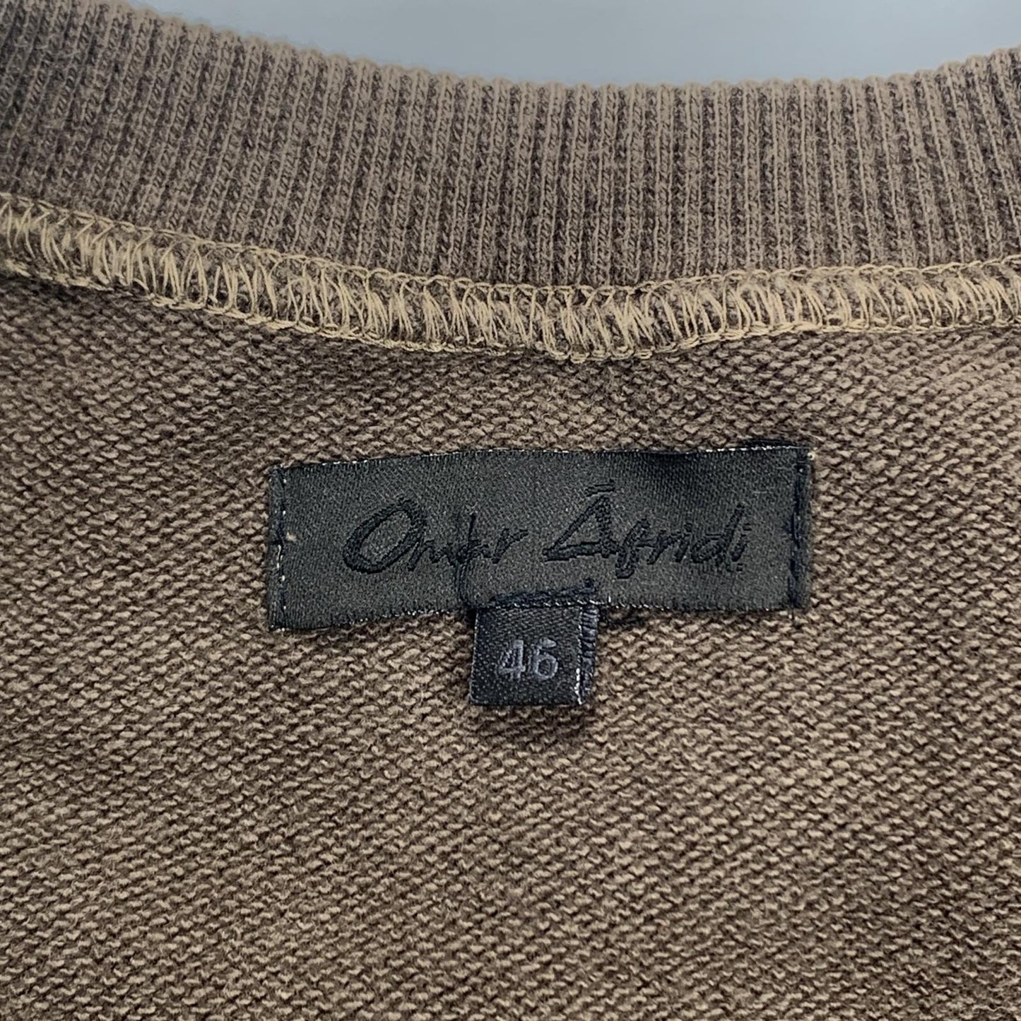 【中古】 SHABBY SWEATSHIRT スウェット OA-AW24-JER-102-02 年式:2024A/W ブラウン サイズ：46