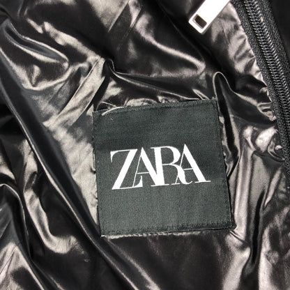【中古】ZARA | ザラ ダウンフェザー100%パフジャケット ダウンジャケット 3411/411/800 ブラック サイズ：XL