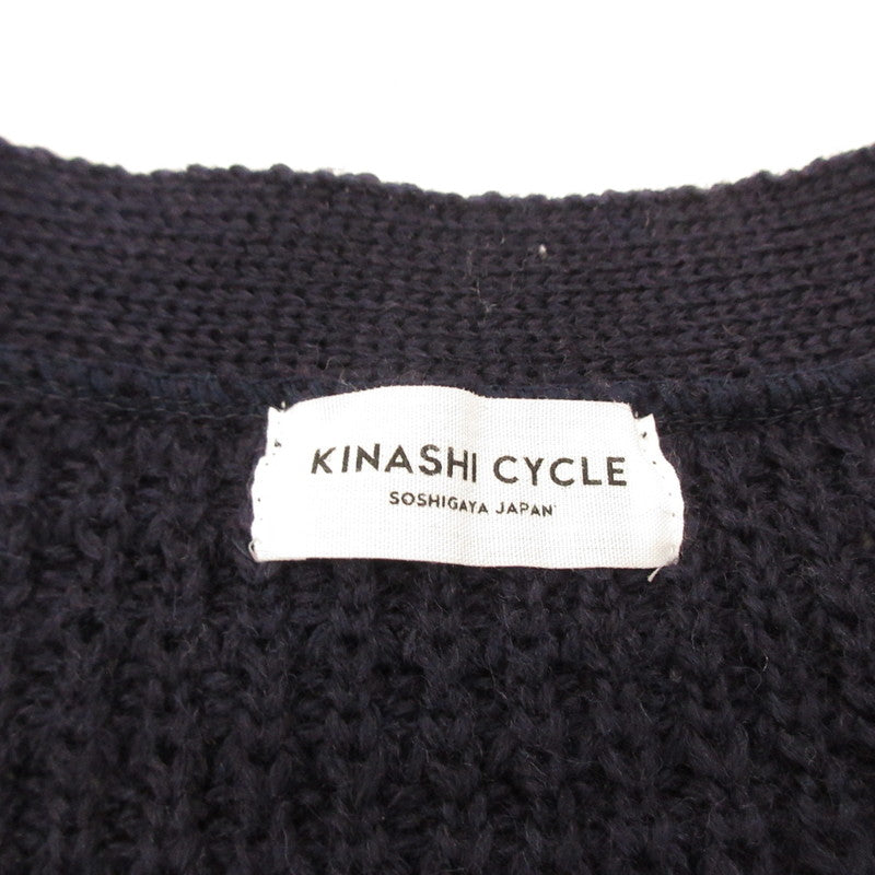 Kinashi Cycle | Kinashi Cycle Waffle Knit Cardigan Cardigan T245 Navy Size: XL