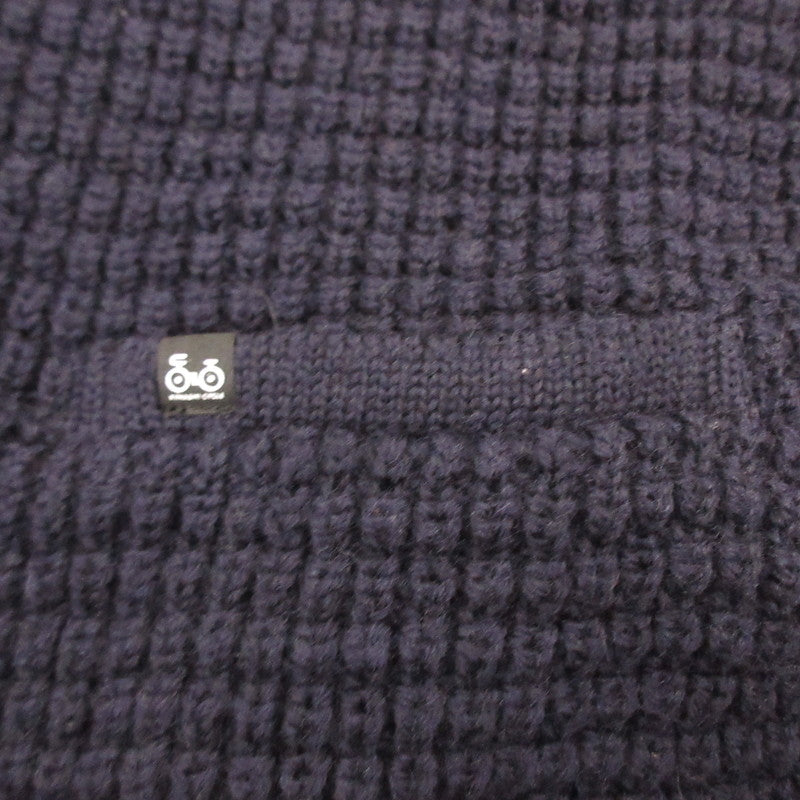 Kinashi Cycle | Kinashi Cycle Waffle Knit Cardigan Cardigan T245 Navy Size: XL