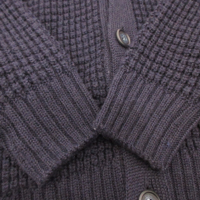 Kinashi Cycle | Kinashi Cycle Waffle Knit Cardigan Cardigan T245 Navy Size: XL