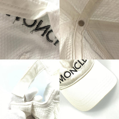 【中古】MONCLER | モンクレール BERRETTO BASEBALL キャップ 0091750 V0006 国内正規品 ホワイト