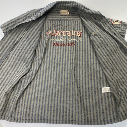 【中古】PHERROWS | フェローズ S/S OPEN COLLAR SHIRTS 半袖シャツ 22S-POES1 ブルー サイズ：38