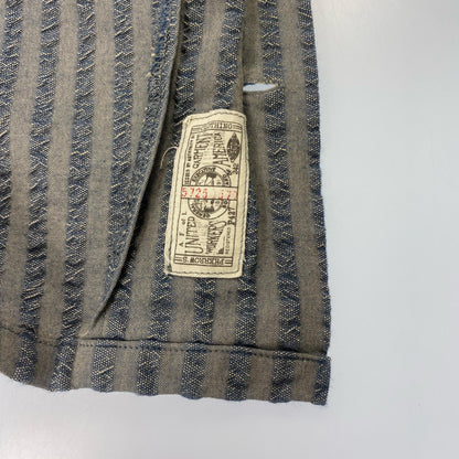【中古】PHERROWS | フェローズ S/S OPEN COLLAR SHIRTS 半袖シャツ 22S-POES1 ブルー サイズ：38