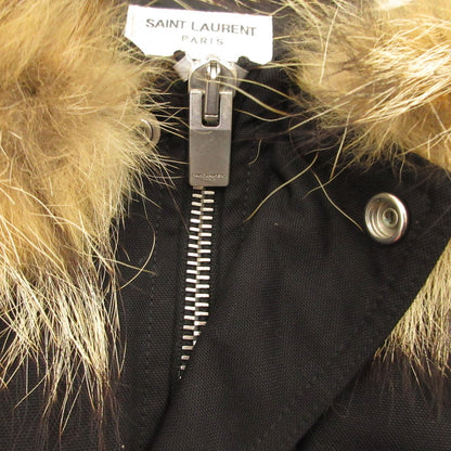 【中古】SAINT LAURENT | サンローラン コヨーテファーダウンブルゾン ダウンジャケット 325136 Y819B 2013A/W 国内正規品/エディ期 ブラック サイズ：44