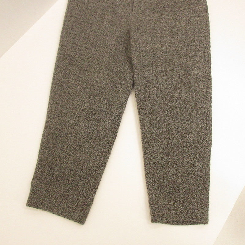 Dulcamara | Cable Check Easy Slacks Pants D222-P312 Gray Size: 2