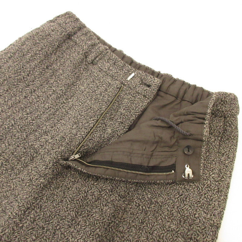 Dulcamara | Cable Check Easy Slacks Pants D222-P312 Gray Size: 2