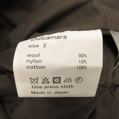 Dulcamara | Cable Check Easy Slacks Pants D222-P312 Gray Size: 2