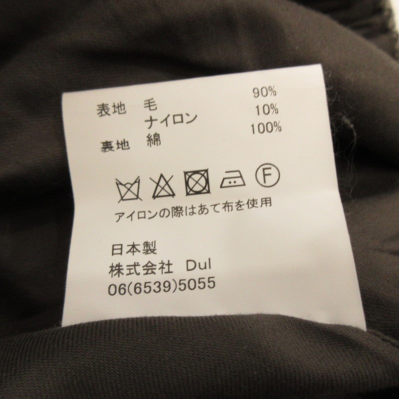 Dulcamara | Cable Check Easy Slacks Pants D222-P312 Gray Size: 2