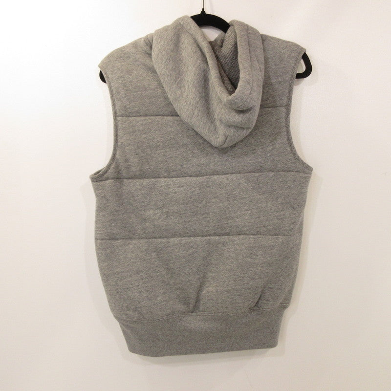 【中古】POLO RALPH LAUREN | ポロ・ラルフローレン Fleece Vest Hoodie 中綿ベスト グレー サイズ：S