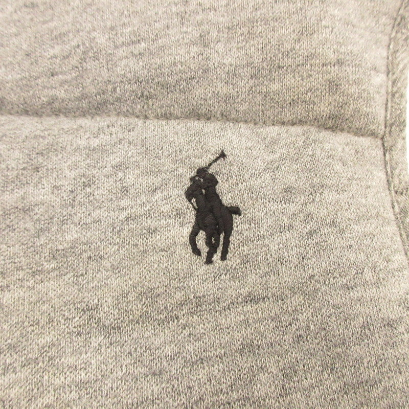 【中古】POLO RALPH LAUREN | ポロ・ラルフローレン Fleece Vest Hoodie 中綿ベスト グレー サイズ：S