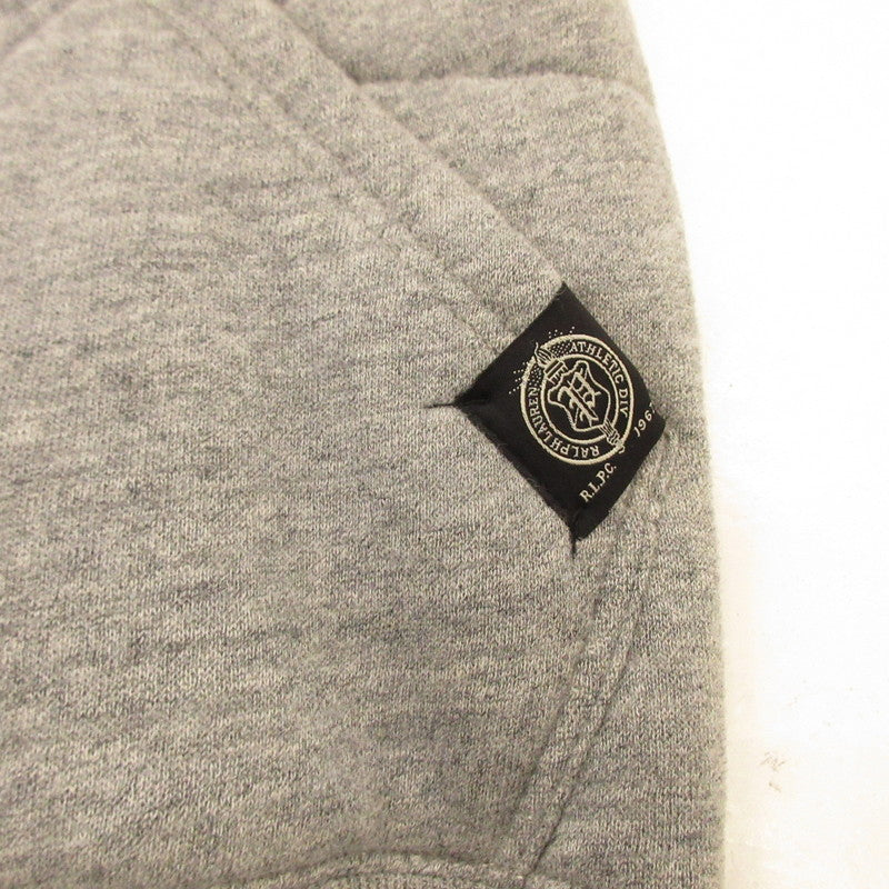 【中古】POLO RALPH LAUREN | ポロ・ラルフローレン Fleece Vest Hoodie 中綿ベスト グレー サイズ：S