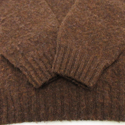 【中古】INVERALLAN | インバーアラン Crew Neck Shetland Knit Shaggy セーター ブラウン サイズ：38
