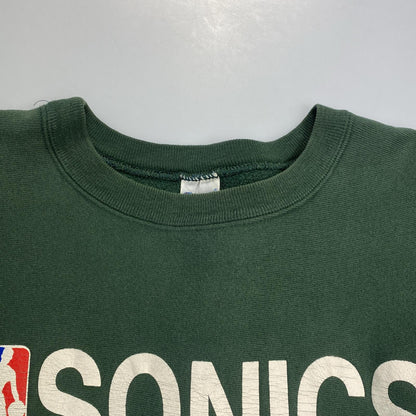 【中古】Champion | チャンピオン REVERSE WEAVE NBA SONICS スウェット 年式:90s グリーン サイズ：XXL