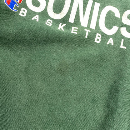【中古】Champion | チャンピオン REVERSE WEAVE NBA SONICS スウェット 年式:90s グリーン サイズ：XXL