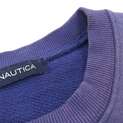 【中古】NAUTICA | ノーティカ Garment Dyed Bleach Washed Arch Logo Crewneck スウェット 243-1271 2024A/W パープル サイズ：M