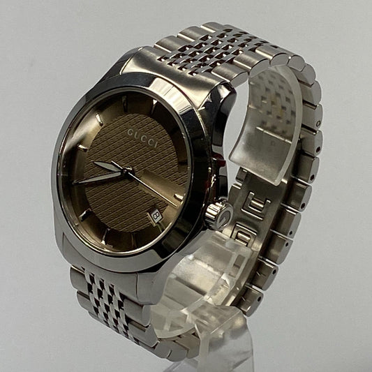 【中古】GUCCI | グッチ G-TIMELESS 腕時計 YA126406 シルバー