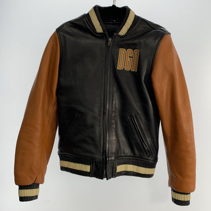 【中古】DEGNER | デグナー レザースタジアムジャンパー レザー 19WJ-17 ブラック サイズ：M