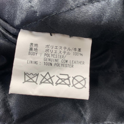【中古】DEGNER | デグナー レザースタジアムジャンパー レザー 19WJ-17 ブラック サイズ：M