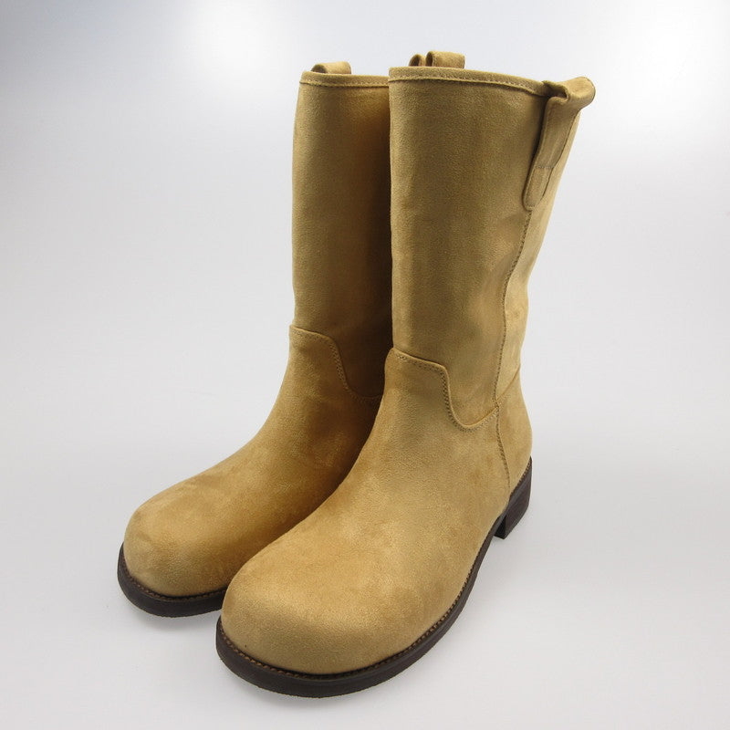 【中古】 Suede Middle Boots ブーツ キャメル 24cm
