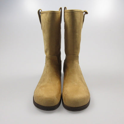 【中古】 Suede Middle Boots ブーツ キャメル 24cm