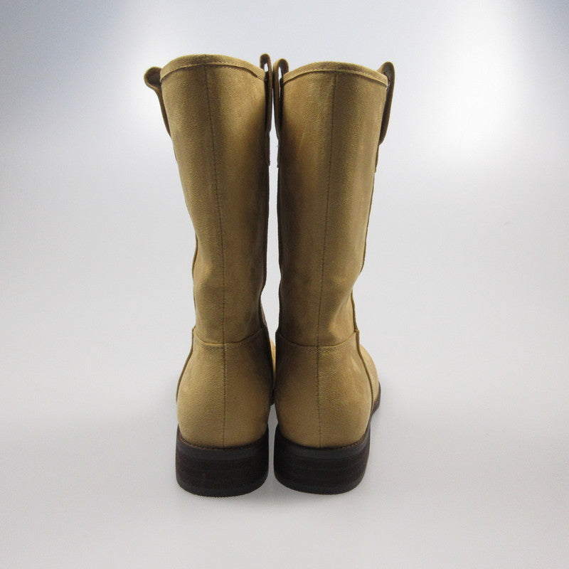 【中古】 Suede Middle Boots ブーツ キャメル 24cm