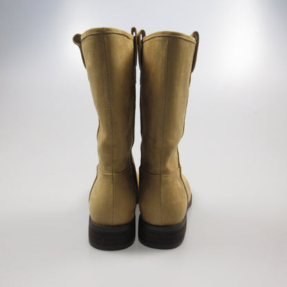【中古】 Suede Middle Boots ブーツ キャメル 24cm