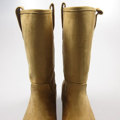 【中古】 Suede Middle Boots ブーツ キャメル 24cm
