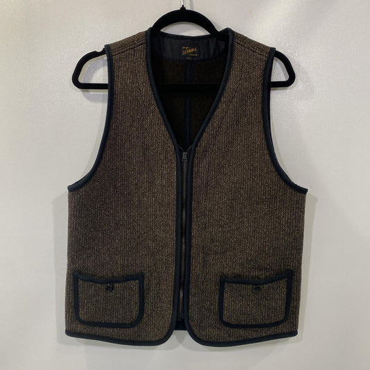 【中古】RADIALL | ラディアル SALT&PEPPER VEST ベスト RAD-14AW-JK018 ブラウン サイズ：40