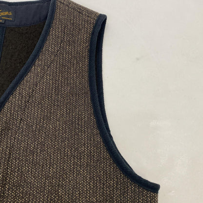 【中古】RADIALL | ラディアル SALT&PEPPER VEST ベスト RAD-14AW-JK018 ブラウン サイズ：40