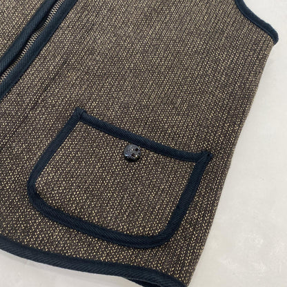 【中古】RADIALL | ラディアル SALT&PEPPER VEST ベスト RAD-14AW-JK018 ブラウン サイズ：40