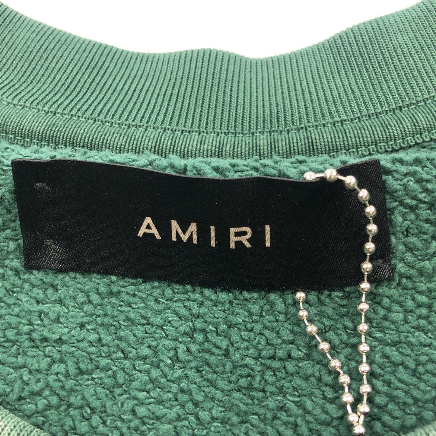 【中古】AMIRI | アミリ VINTAGE SS TIGER CREW スウェット SRPF23MJG017 国内正規品 2023A/W グリーン サイズ：L