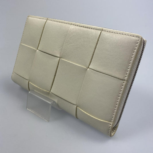 【中古】BOTTEGA VENETA | ボッテガヴェネタ カセットジップアラウンドウォレット 長財布 649607