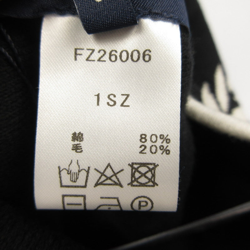 【中古】FRED PERRY | フレッドペリー ロゴジャカードビーニー ニットキャップ FZ26006 年式:2024A/W ブラック