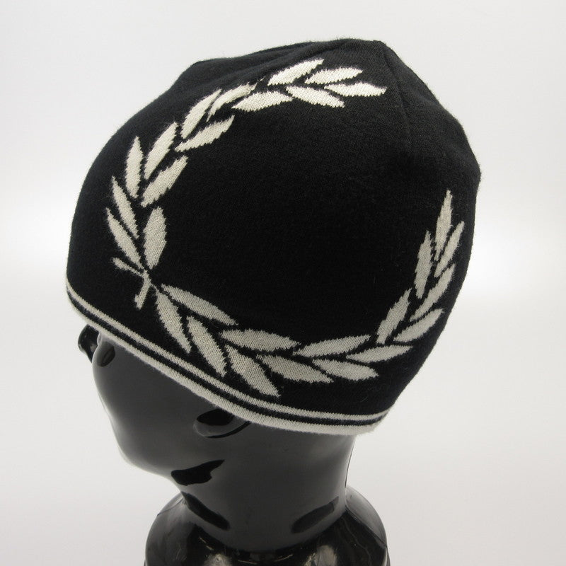 【中古】FRED PERRY | フレッドペリー ロゴジャカードビーニー ニットキャップ FZ26006 年式:2024A/W ブラック