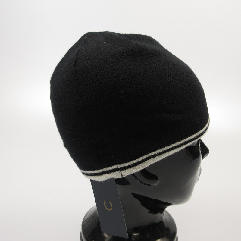 【中古】FRED PERRY | フレッドペリー ロゴジャカードビーニー ニットキャップ FZ26006 年式:2024A/W ブラック