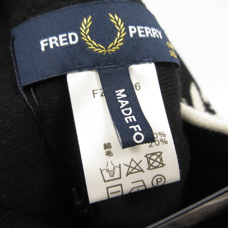 【中古】FRED PERRY | フレッドペリー ロゴジャカードビーニー ニットキャップ FZ26006 年式:2024A/W ブラック