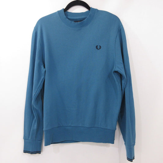 【中古】FRED PERRY | フレッドペリー CREW NECK SWEATSHIRT スウェット M7535 ブルー サイズ：M