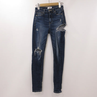 【中古】GYDA | ジェイダ M/W SIDE RIPPEDスキニーデニムパンツ デニムパンツ 072212470701 ブルー サイズ：XS