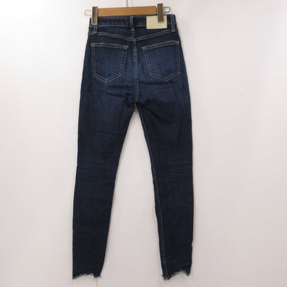 【中古】GYDA | ジェイダ ミドルウエストSIDE RIPPEDスキニーデニムパンツ デニムパンツ 072262470001 ブルー サイズ：XS